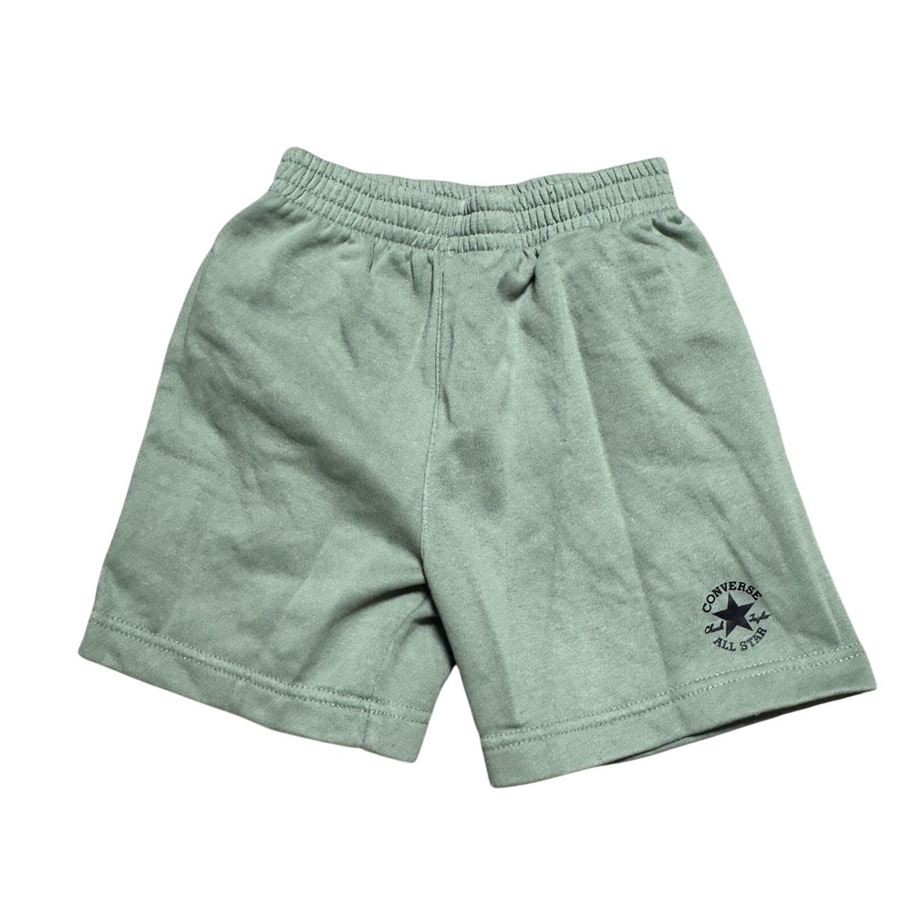 Converse Chuck Taylor All Star Kids Sage Green Fleece Shorts Size 6 5-6 YRS